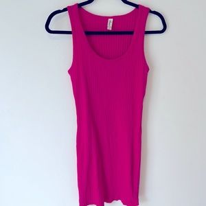Hot pink cotton dress